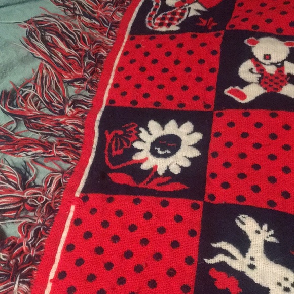 Knitted baby blanket true vintage - Picture 6 of 10